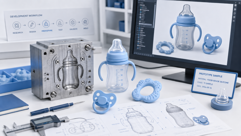 Silicone baby product mold development and sample confirmation in the OEM process